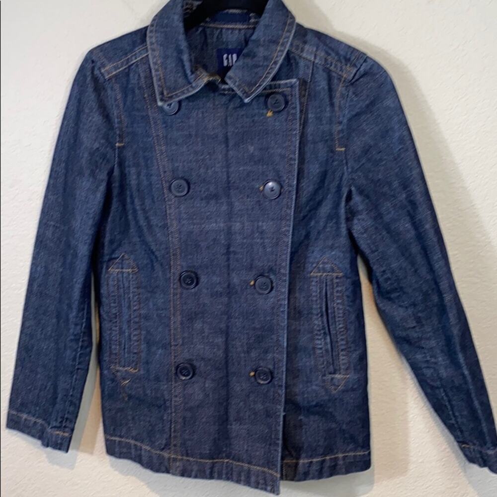 Gap Double Breasted Denim Jean Jacket - Picture 2 of 12